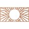 Ekena Millwork Hoover Wood Fretwork Pierced Ceiling Medallion, Cherry, 34"W x 17"H x 12 5/8"ID x 1/4"T CMWP34X17X0250HOCH - alternate 2